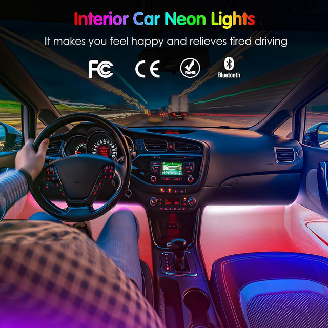 Interior Car LED Lights with Remote / App Control - Brand New in Other Parts & Accessories in Oakville / Halton Region - Image 4