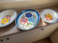 Hand painted serving platters from Italy 