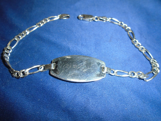 sterling silver Medic Alert bracelet in Jewellery & Watches in City of Halifax - Image 3