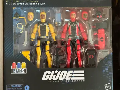 Hello. I am selling a brand new GI Joe Diver vs Cobra Diver Classified 2 pack. This is #169 in the s...