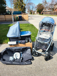 UPPABABY VISTA STROLLER & BASSINET COMBO