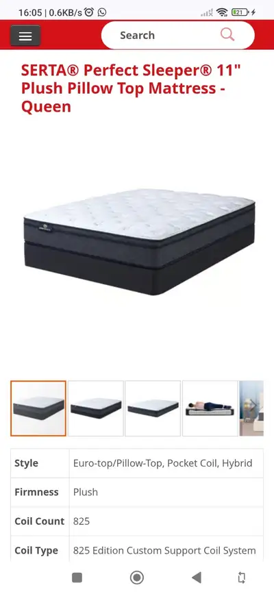 Queen Bed with Mattress Move out sale, View more