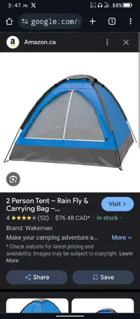 Looking for a tent and camping gear