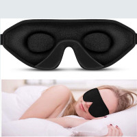 3D Contoured 100% Block All Light Memory Foam Sleeping Eye Mask