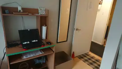 Master bedroom available with furniture included. Private room with locked door. Kitchen and washroo...