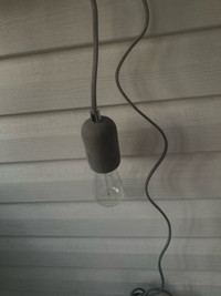 Lampe suspendue style béton 