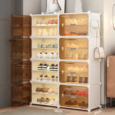 Elegant Shoe rack holds up to 45 pairs with special doors ., View more