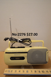 Radio AM-FM casette portatif vintage Sony