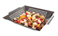 Stainless Steel Non-Stick Grill Basket w/ Handles $10