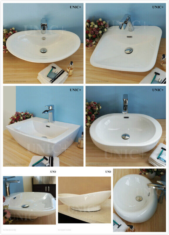 UNIC+ DVK All bathroom ceramic sinks on sale up to 60% off in Cabinets & Countertops in Burnaby/New Westminster - Image 2