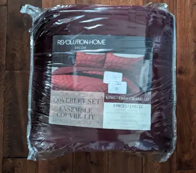 Brand New Quilted Velour Coverlet Set in King or Queen, View more