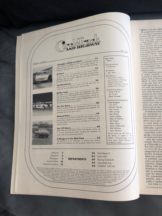 Vintage 1970s car racing automotive magazine “Circle Track” ‘71! in Magazines in Hamilton - Image 2