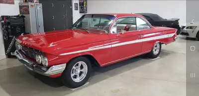 Very Nice 1961 Chevy Impala Bubble Top 350 SBC 2 Speed power glide transmission Flowmaster exhaust P...