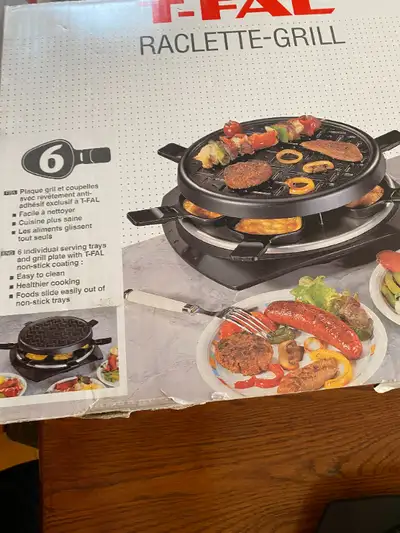 PLAQUE A RACLETTE ET GRILL T-FAL, View more