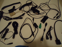COMPUTER AND TV AUDIO VIDEO CABLES CONNECTORS ETHERNET ETC 2