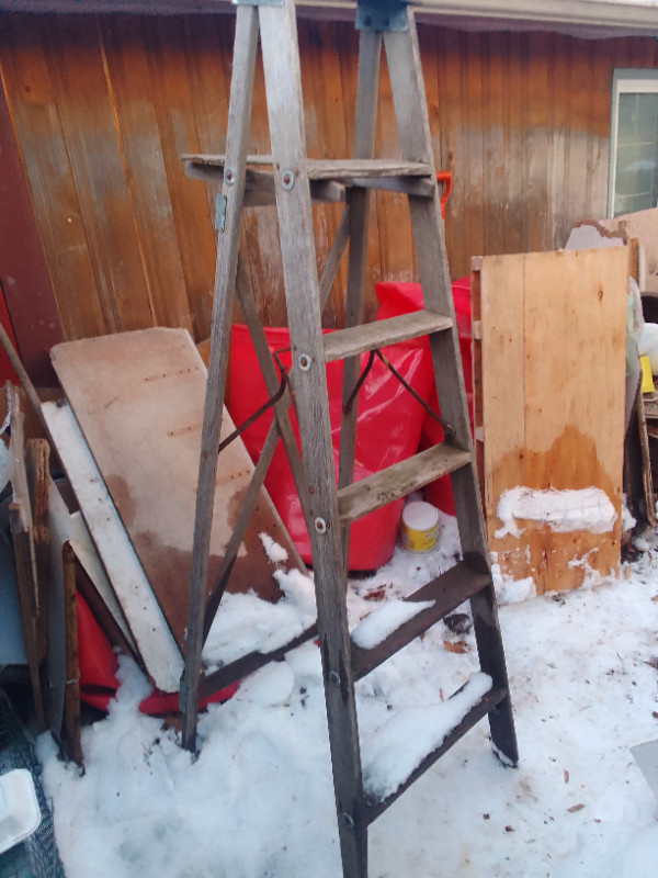 wooden ladder in Arts & Collectibles in Edmonton
