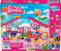 MEGA Barbie Malibu House building set with 303 bricks
