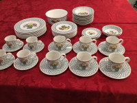 Villeroy and Boch, BASKET pattern porcelain dinning ware