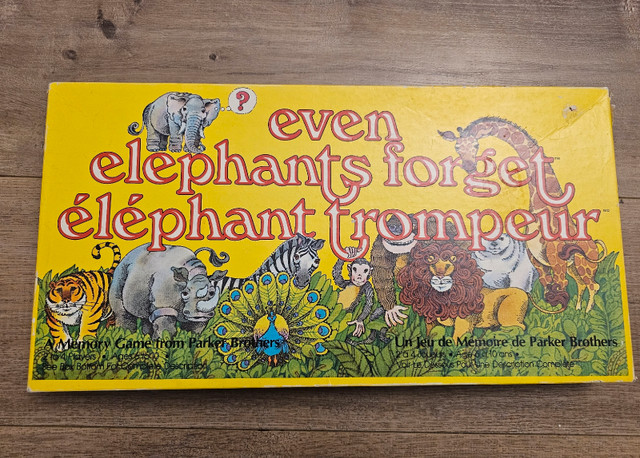 Even Elephants Forget Boardgame (1981) Missing the money in Toys & Games in Saskatoon