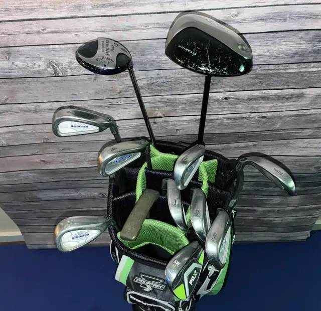 Callaway/TaylorMade 12-Pc Golf Clubs - RH - Freshly Regripped