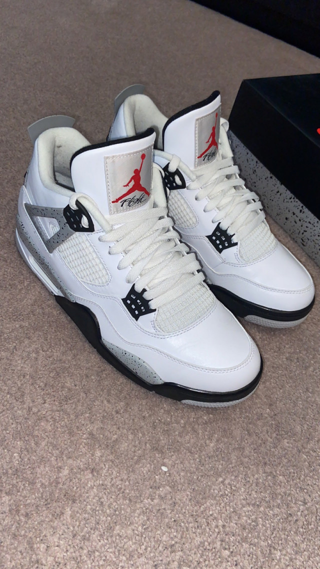 Air Jordan 4 white cement (2016) - authentic  in Men's Shoes in Mississauga / Peel Region