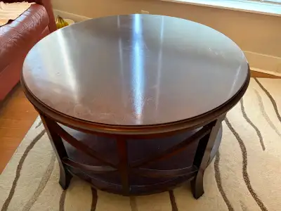 Bombay round solid wood coffees table, View more