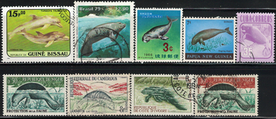Manati , Fish Stamps, 9 Different, View more