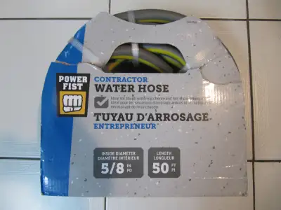 Contractor Rubber Water Hose Temp Range -22F to 180F 50FT New!, View more