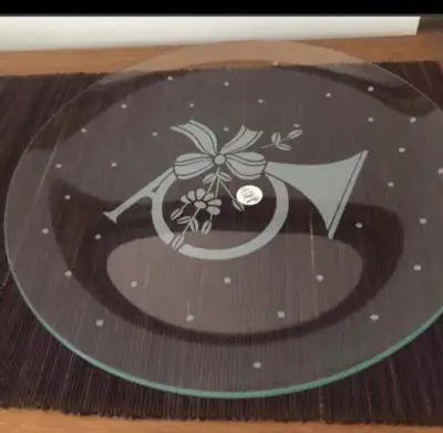 Princess House 13” Crystal Christmas Plate, View more