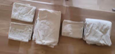 IKEA - Duvets 1 Double & 1 Single COLOUR- Biege MATERIAL: Cotton PRICE: $30.00 (both) REDUCED $25.00
