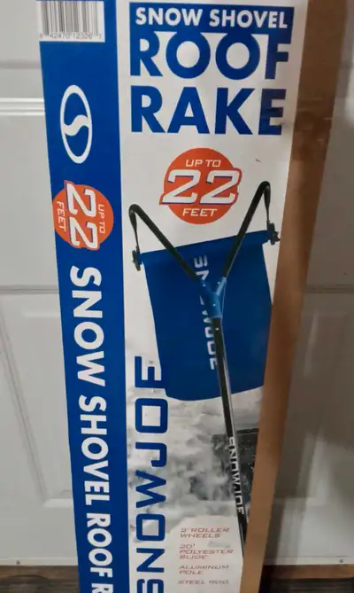 Roof Rake.. 22ft New in box. $30 Firm. If ad up available