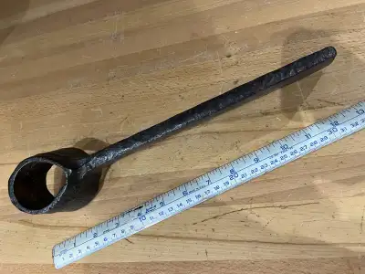 Antique Froe with unledgeable name, 10" cutting edge, View more