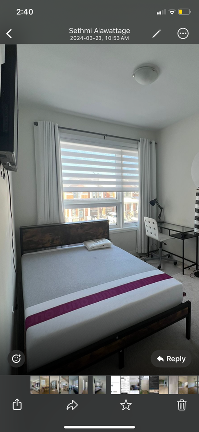 Double bed and mattress, View more
