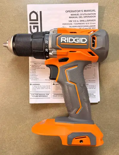 RIDGID 18V Cordless 1/2 inch Drill/Driver, View more