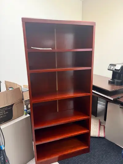 Wooden bookshelf / Storage unit / 6 shelves, View more