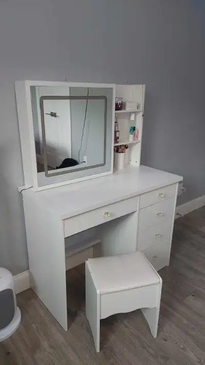 Vanity with Stool from Wayfair- jenkinsburg, View more