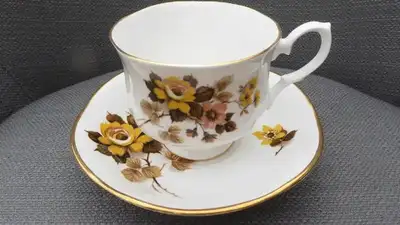 Fine China teacup with saucer, View more