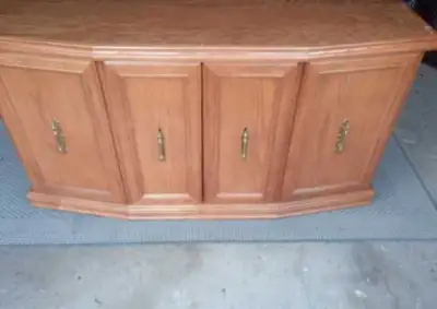 BEAUTIFUL WOODEN CABINET/TV STAND 55', View more