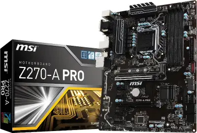MSI Z270-A PRO SDRAM Motherboards Brand MSI CPU socket LGA 1151 Compatible devices Personal Computer...
