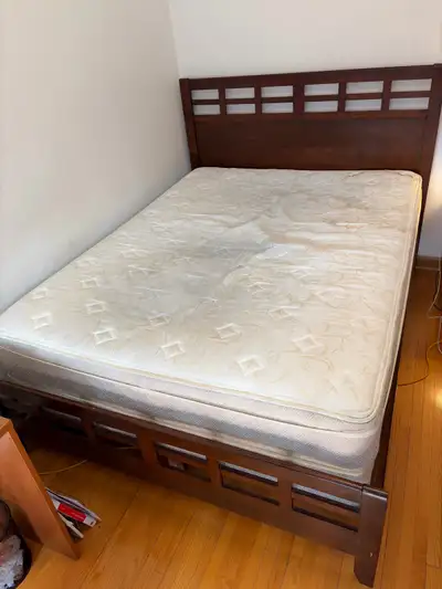 Queen Bed Frame + Matress, View more