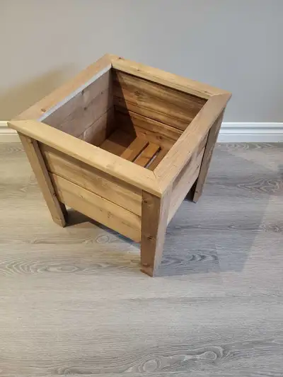 16" Square Wooden Garden Patio Planter Box, View more