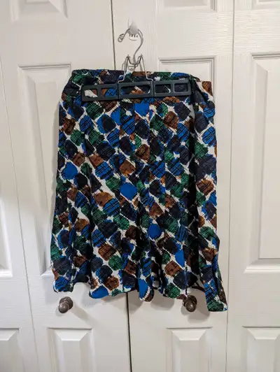 Cleo brown/ blue skirt size 8, View more