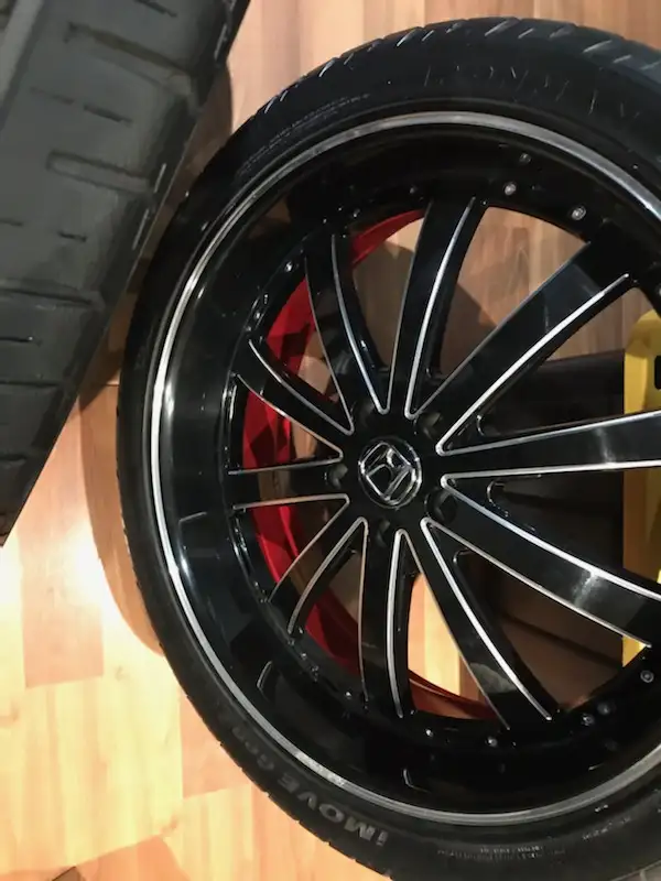 22" Red Sport Wheel 114.3x5 in Tires & Rims in Oshawa / Durham Region - Image 4