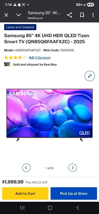 samsung 85 in, View more