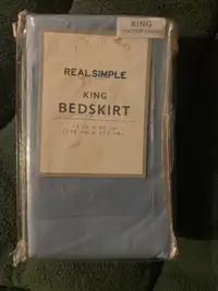Real Simple King Bedskirt 15”