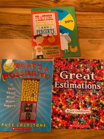 set of 4 math books for kids, View more