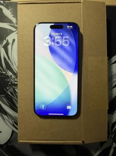 - iPhone 15 Pro - Titanium Blue - 128GB Storage - Battery Health 85% - box and charger included - al...