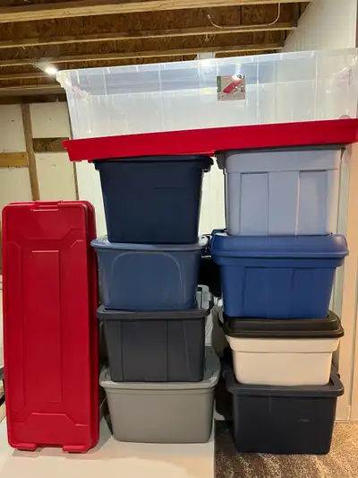storage bins or moving containers, View more