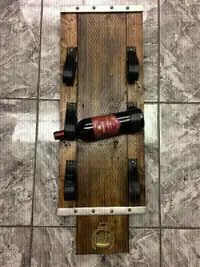 Solid wood wine rack