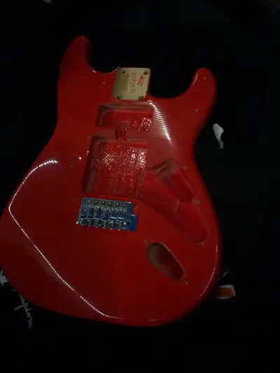 squier race red Strat body for sale or trade , View more